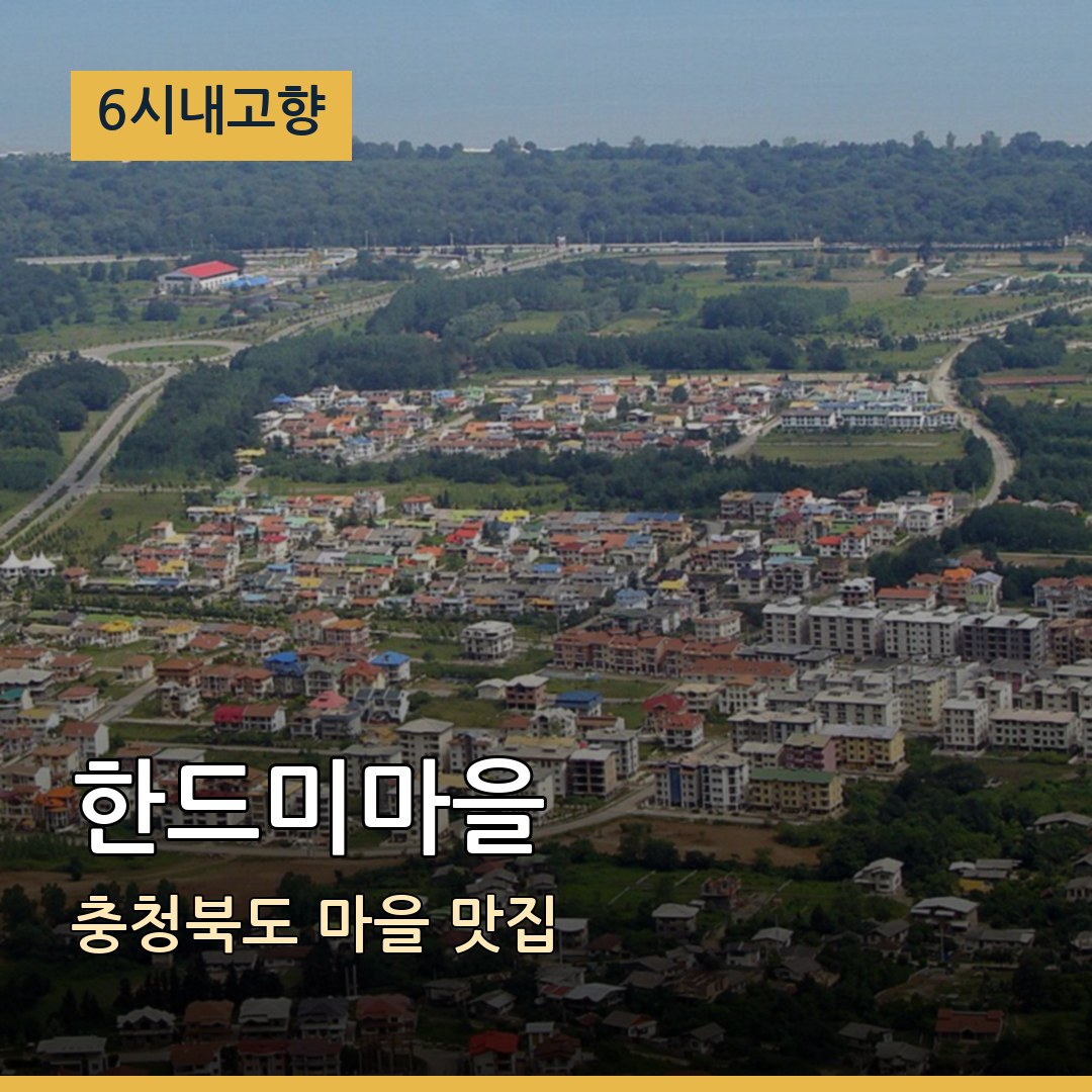 6시내고향 충북 단양 한드미마을 마을 맛집