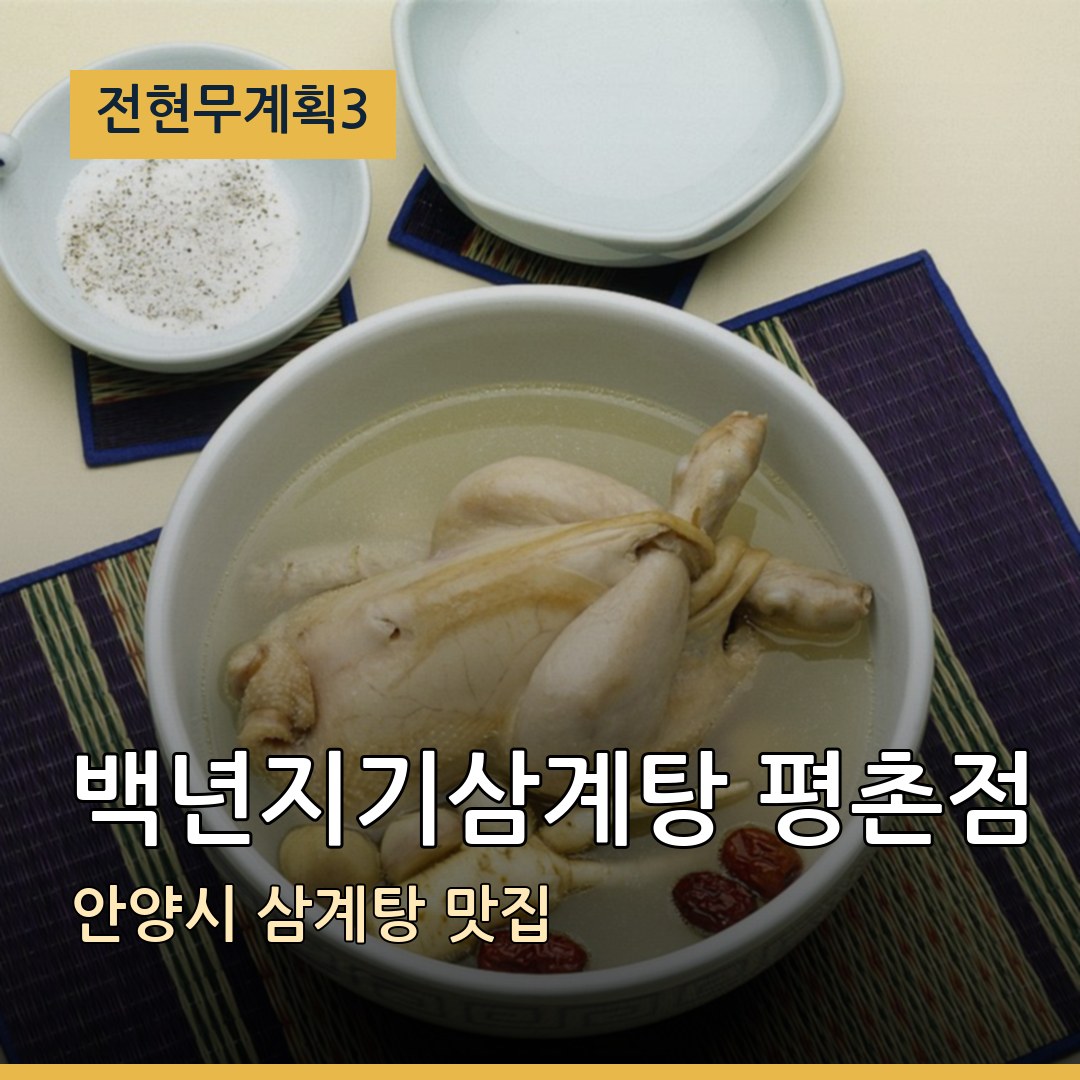 전현무계획3 안양시 백년지기삼계탕 평촌점 삼계탕 맛집