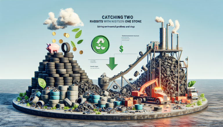 한국타이어의 폐몰드 재활용 기술로 환경 문제 해결과 비용 절감 두 마리 토끼 잡기