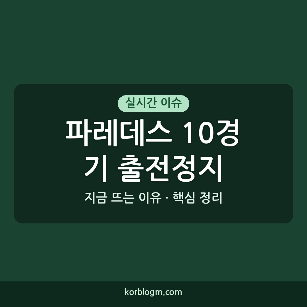 파레데스 10경기 출전정지: 폭력 행위 징계 확정 및 후폭풍