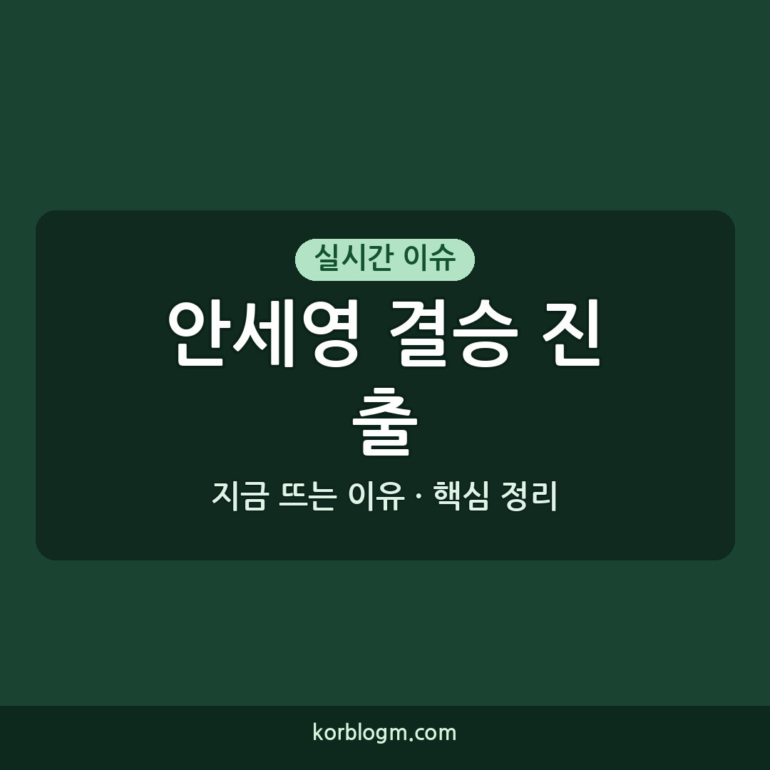 안세영 결승 진출 안세영 왕즈이 꺾고 결승 진출