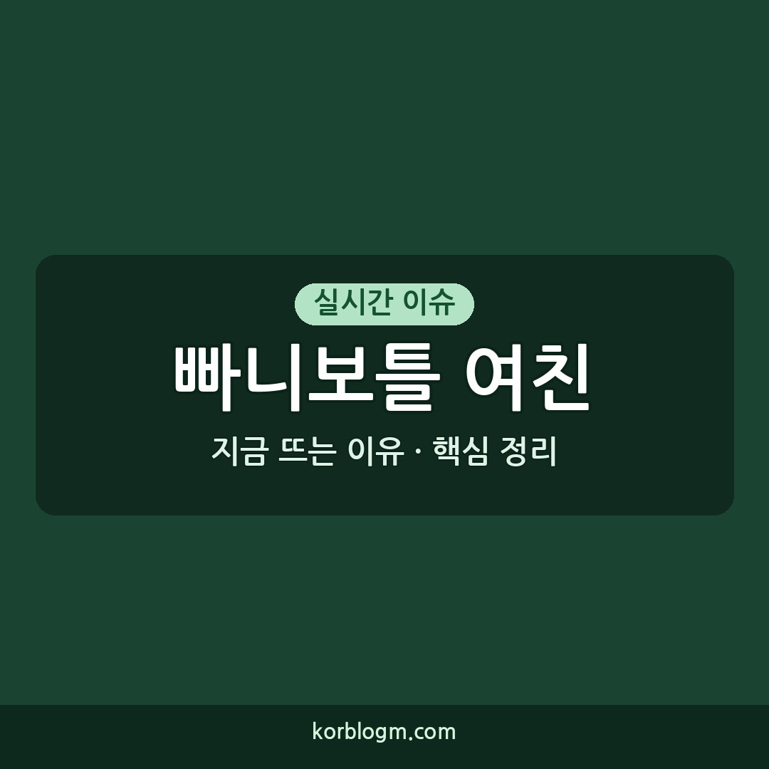 빠니보틀 여친 최초 공개, 신혼여행 근황 및 프로필