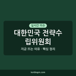 대한민국 전략수립위원회 2차회의: 주요 내용과 향후 일정