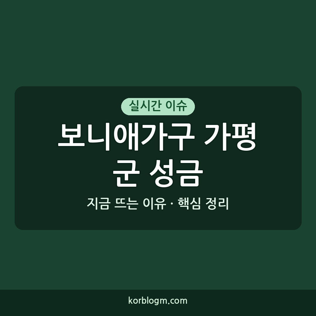 보니애가구 가평군 성금 기부 소식, 2026년 기준 기부 현황