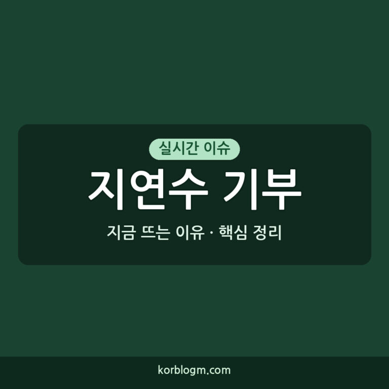 지연수 기부 지연수 유튜브 수익 전액 기부 따뜻한 선행의 의미와 활동 근